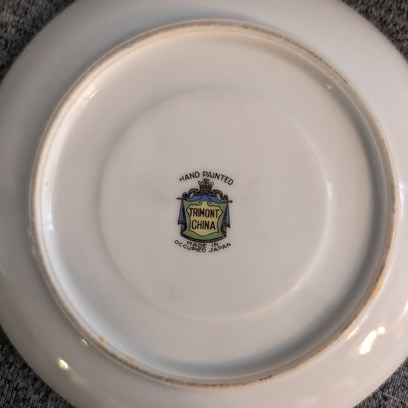 3/$30 | Trimont Pink and Orange Floral Cup& Saucer Set, Made in Occupied Japan - Picture 6 of 6